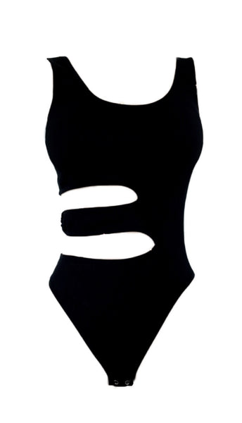 Cat Bodysuit - Black