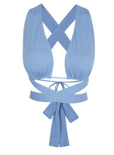 Load image into Gallery viewer, Tie Me Top - Baby Blue
